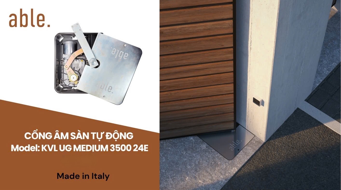 ABLE 24V ITALIA Cổng âm sàn ABLE 24V
